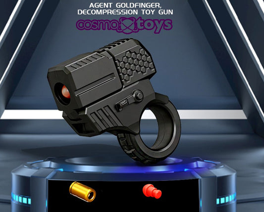 JJI Fidget Spinner Manual Dart Blaster – Black