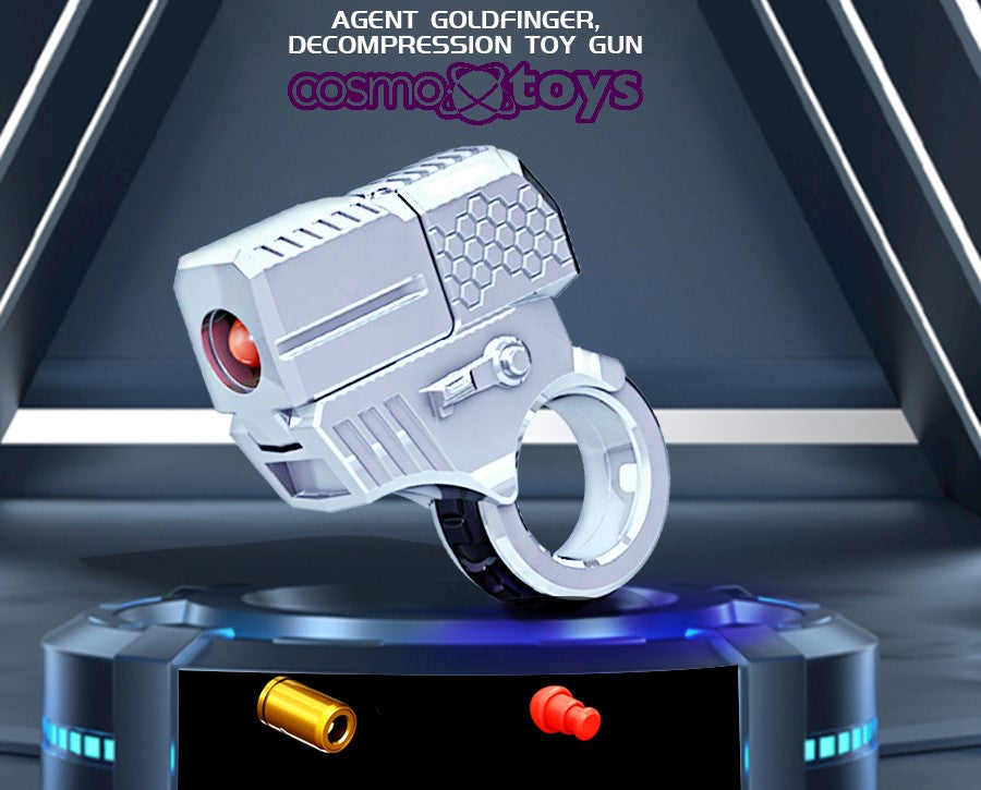 JJI Fidget Spinner Manual Dart Blaster – Silver