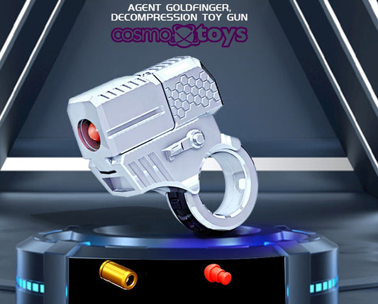 JJI Fidget Spinner Manual Dart Blaster – Silver