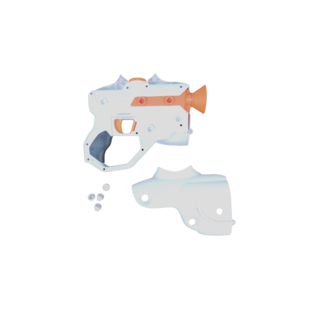 CosmoX Aquanaut Sci-Fi Gel Blaster Pistol (White)